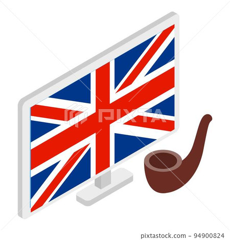 British symbol icon. Isometric illustration of british symbol vector icon for web British symbol icon. Isometric illustration of british symbol vector icon for web 94900824
