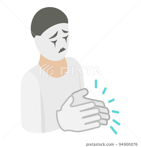 Mime artist icon. Isometric illustration of mime artist vector icon for web Mime artist icon. Isometric illustration of mime artist vector icon for web 94900876