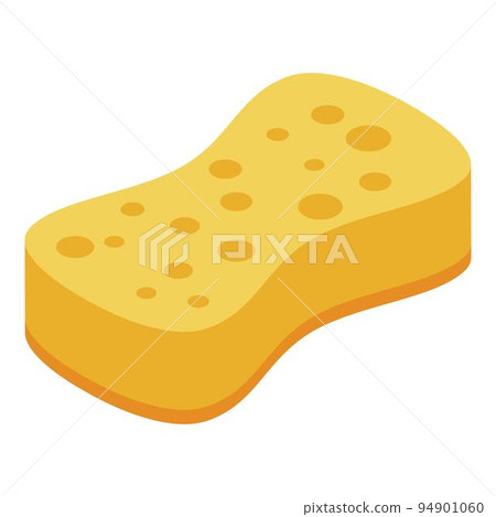 Sauna sponge icon. Isometric of sauna sponge vector icon for web design isolated on white background 94901060