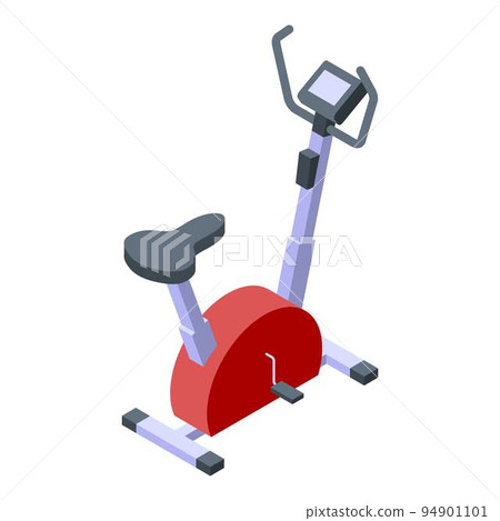 Cardio exercise bike icon. Isometric of cardio exercise bike vector icon for web design isolated on white background 94901101