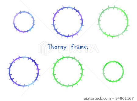 Thorn watercolor frame Thorn watercolor frame 94901167