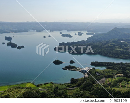 從福島大仙觀察公園上空鳥瞰伊呂波島 94903199