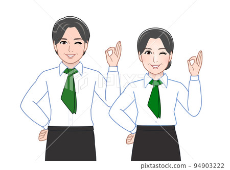 A mix of working men and women A mix of working men and women 94903222