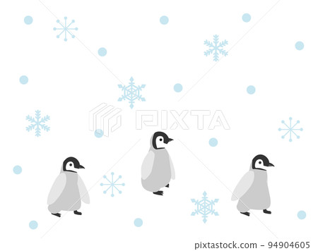 Illustration of a penguin walking 94904605