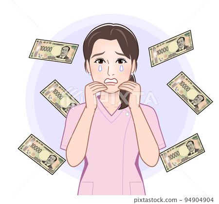 新的 10,000 日元鈔票和女護士 新的 10,000 日元鈔票和女護士 94904904