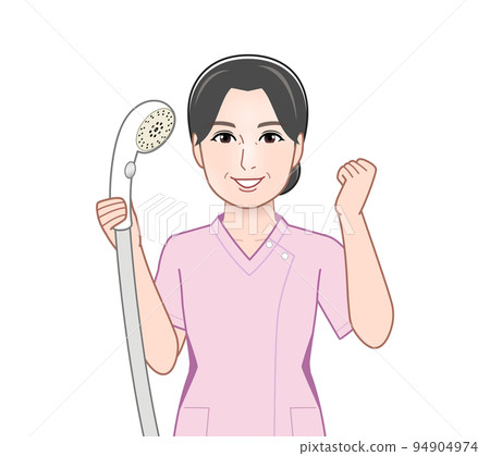 woman cleaning the bathroom woman cleaning the bathroom 94904974