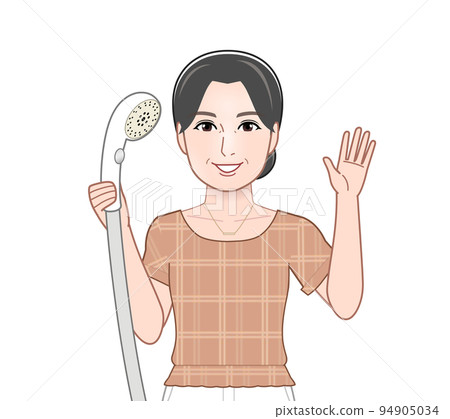 打掃浴室的女人 94905034