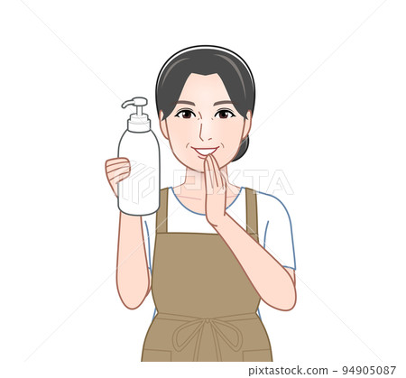 housewife with shampoo housewife with shampoo 94905087
