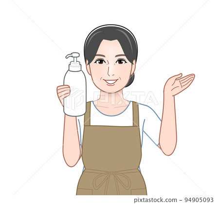 有洗髮水的家庭主婦 94905093