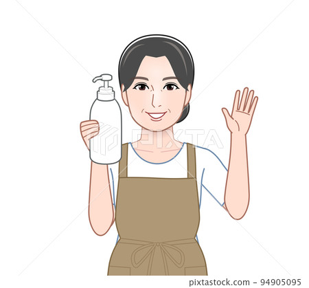 有洗髮水的家庭主婦 94905095