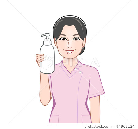 housewife with shampoo 94905124