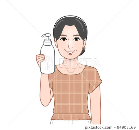 young woman with shampoo young woman with shampoo 94905169