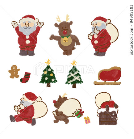 Santa Claus carrying gifts 94905183