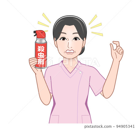 Young housewife with insecticide 94905341