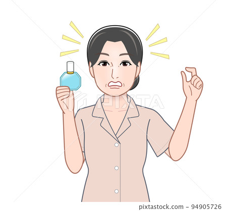 滴眼藥水的年輕女子 滴眼藥水的年輕女子 94905726