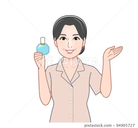 滴眼藥水的年輕女子 滴眼藥水的年輕女子 94905727