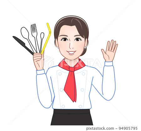 有不需要的塑料的女人 有不需要的塑料的女人 94905795