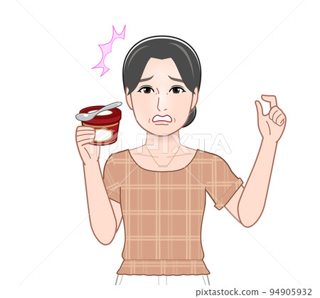 woman with fancy ice cream woman with fancy ice cream 94905932