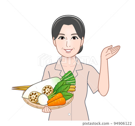帶根菜的年輕女子 帶根菜的年輕女子 94906122