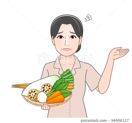 帶根菜的年輕女子 帶根菜的年輕女子 94906127