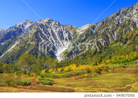 Tsugaike Nature Park in full bloom of autumn leaves Tsugaike Nature Park in full bloom of autumn leaves 94907098