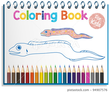 Coloring book worksheet for kids Coloring book worksheet for kids 94907576