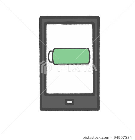 充滿電的智能手機 94907584