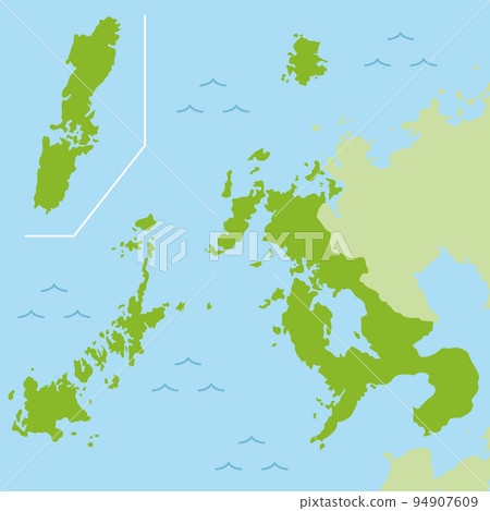 長崎縣地圖插圖 長崎縣地圖插圖 94907609
