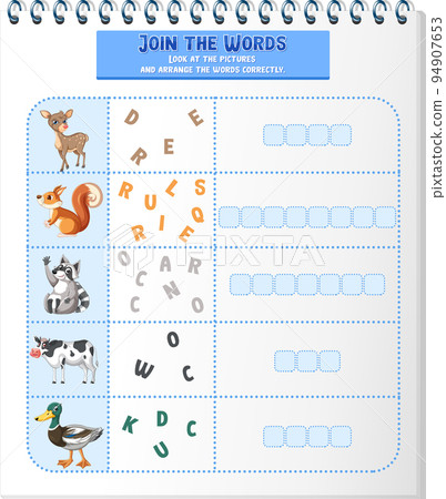 Arrange the letters in order with pictures Arrange the letters in order with pictures 94907653