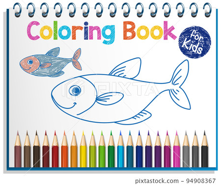 Coloring book worksheet for kids Coloring book worksheet for kids 94908367