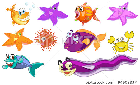 Sea animals cartoon collection Sea animals cartoon collection 94908837