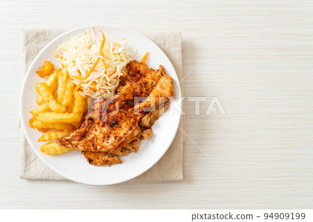 grilled spicy barbecue chicken steak 94909199