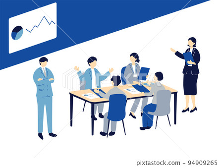 開會的商務人士 94909265