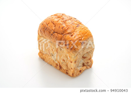 loaf of bread on white background 94910043
