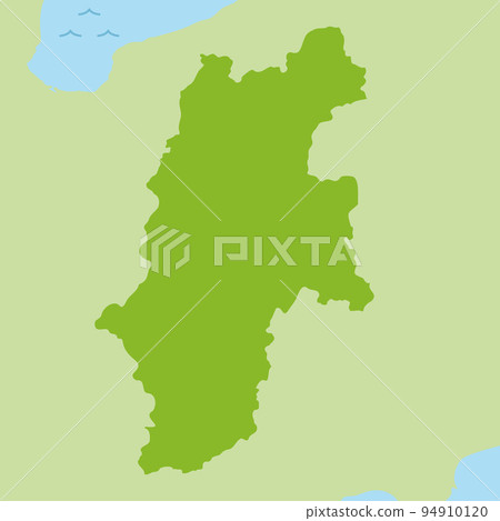 Nagano prefecture map illustration 94910120