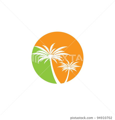 Palm tree summer vector icon illustration 94910702