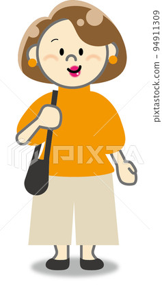 Illustration of a working mom 94911309