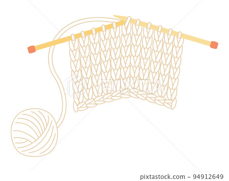 An illustration inspired by needle knitting 94912649