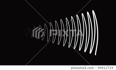Wave energy sonar signal extending background 94912724