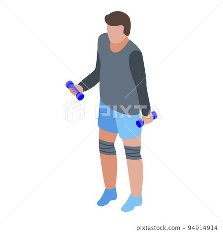 Rehabilitation exercise icon. Isometric of rehabilitation exercise vector icon for web design isolated on white background Rehabilitation exercise icon. Isometric of rehabilitation exercise vector icon for web design isolated on white background 94914914
