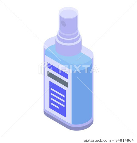 Aerosol antiseptic spray icon. Isometric of aerosol antiseptic spray vector icon for web design isolated on white background 94914964