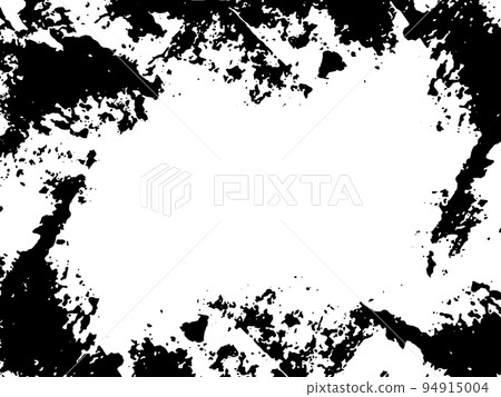 Grunge frame and border. Black and white grunge. Distress overlay texture. Dust and rough dirty wall background. Distress illustration simply place over object to create grunge effect. Vector EPS10. 94915004