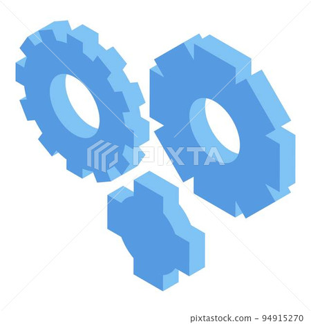 Gear wheels software test icon. Isometric of gear wheels software test vector icon for web design isolated on white background Gear wheels software test icon. Isometric of gear wheels software test vector icon for web design isolated on white background 94915270