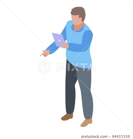 Company it administrator icon. Isometric of company it administrator vector icon for web design isolated on white background Company it administrator icon. Isometric of company it administrator vector icon for web design isolated on white background 94915338
