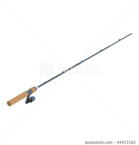 Fishing rod equipment icon. Isometric of fishing rod equipment vector icon for web design isolated on white background Fishing rod equipment icon. Isometric of fishing rod equipment vector icon for web design isolated on white background 94915582