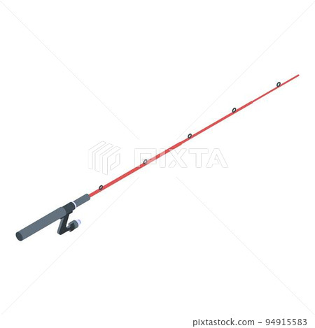 Catching fishing rod icon. Isometric of catching fishing rod vector icon for web design isolated on white background Catching fishing rod icon. Isometric of catching fishing rod vector icon for web design isolated on white background 94915583