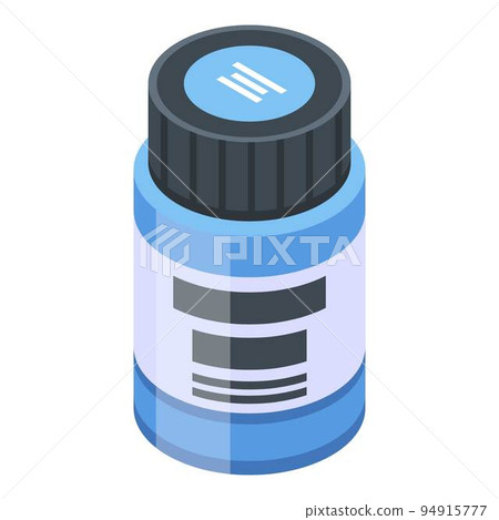 Clothes paint jar icon. Isometric of clothes paint jar vector icon for web design isolated on white background 94915777