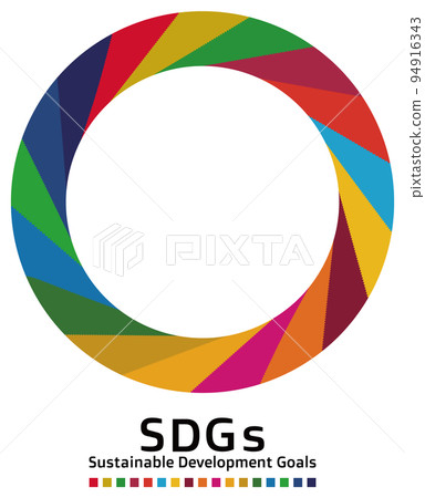 可持續發展目標 SDGs SDG 的概念顏色 17 圓形框架矢量 可持續發展目標 SDGs SDG 的概念顏色 17 圓形框架矢量 94916343