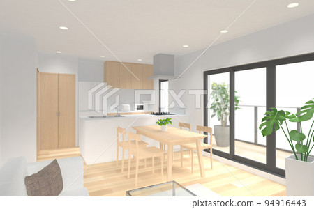 用餐廚房的CG錢包 94916443