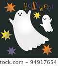 Ghost and Halloween greeting 94917654